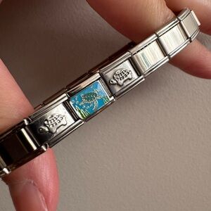 Under the Sea Turtle Italian Charm Bracelet